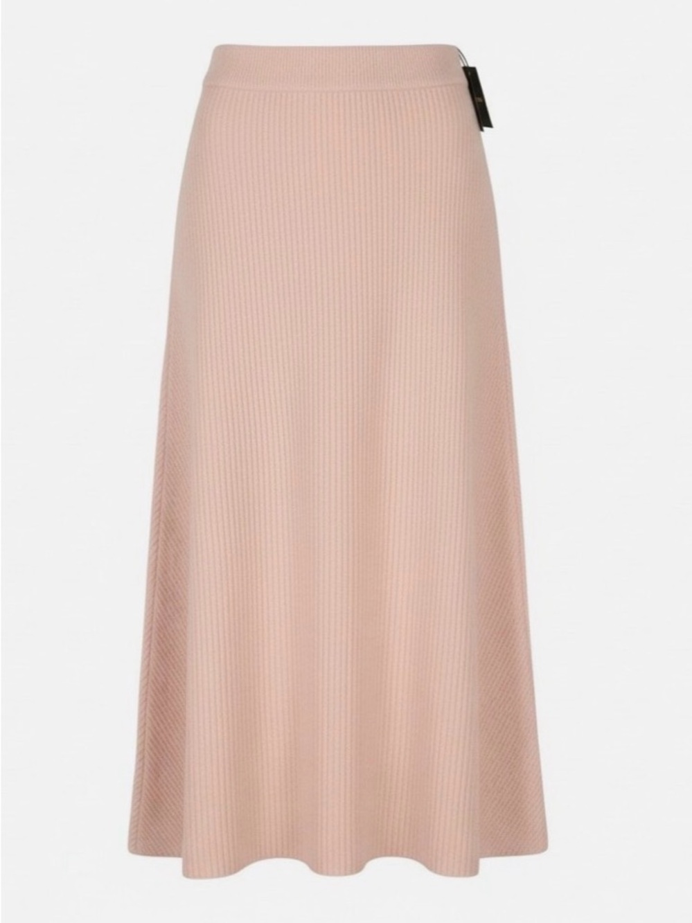 Maje Blush Pink Ribbed knit Knit Skirt